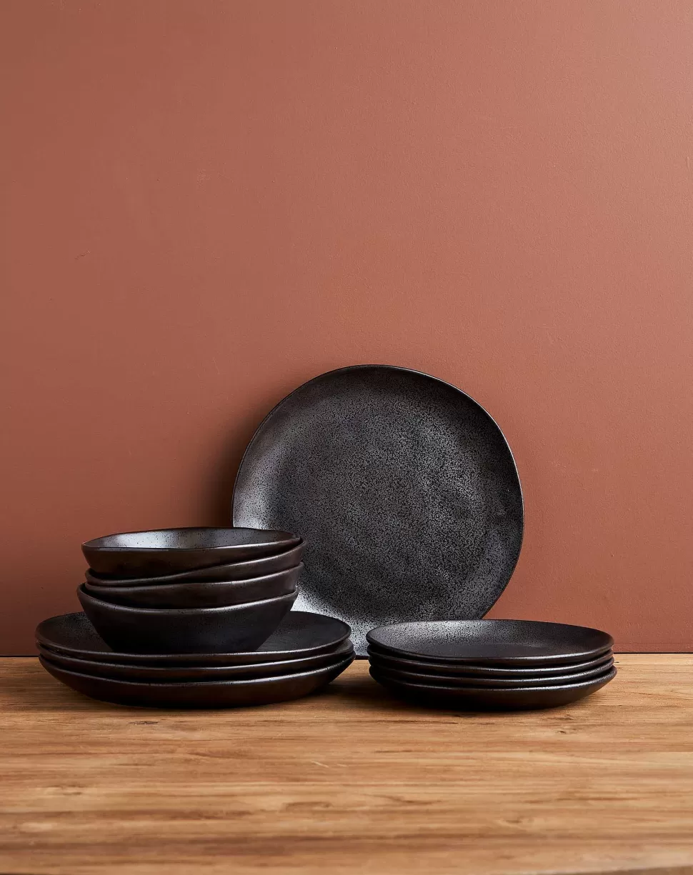 Dinner Sets-Robert Gordon 12Pc Earth Dinner Set / Black