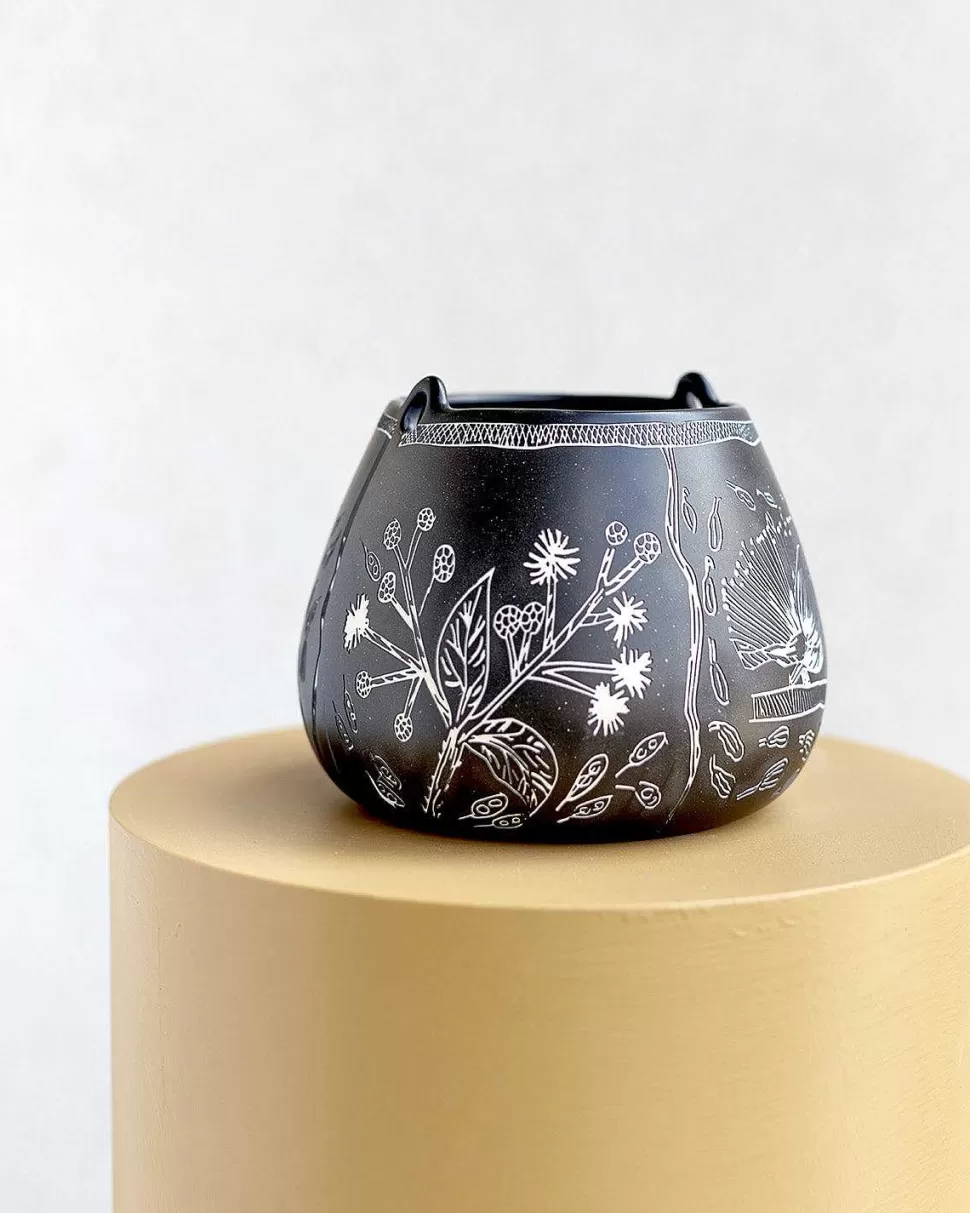 Bowls-Robert Gordon Black Teardrop Bowl / Rg X Juluwarlu