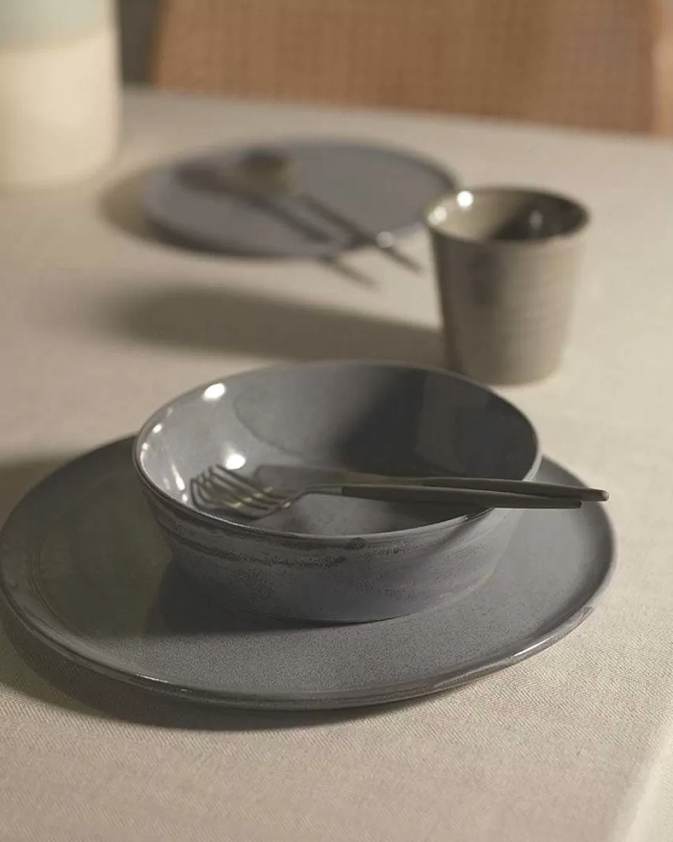 Plates-Robert Gordon Canvas Dinner Plate / Storm