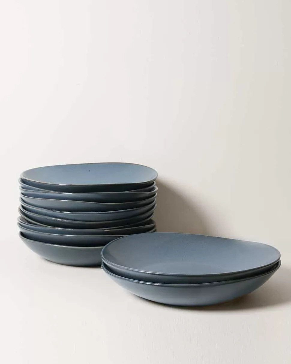 Bowls-Robert Gordon Set Of 12 Serving Bowls / Blue Storm