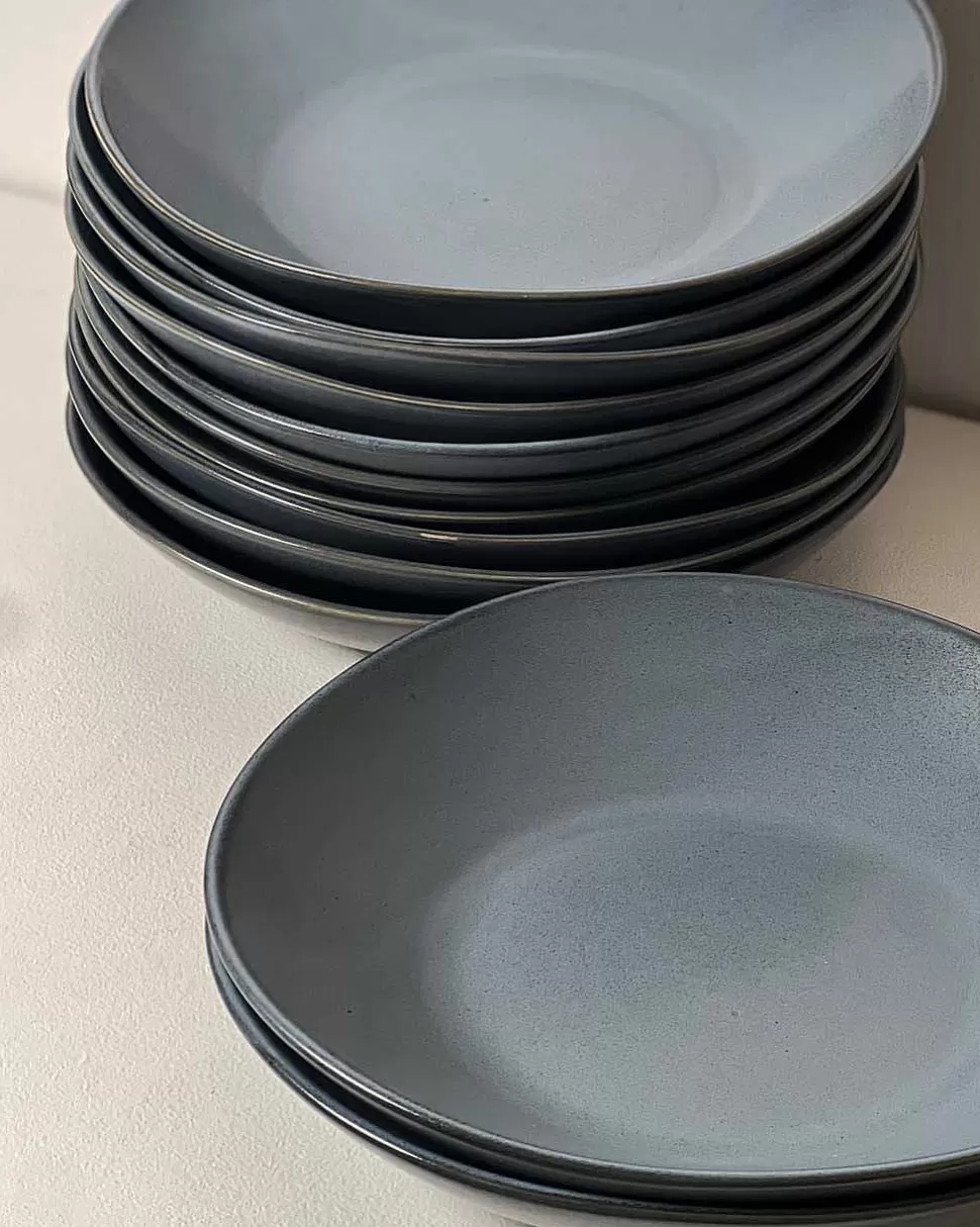 Bowls-Robert Gordon Set Of 12 Serving Bowls / Blue Storm