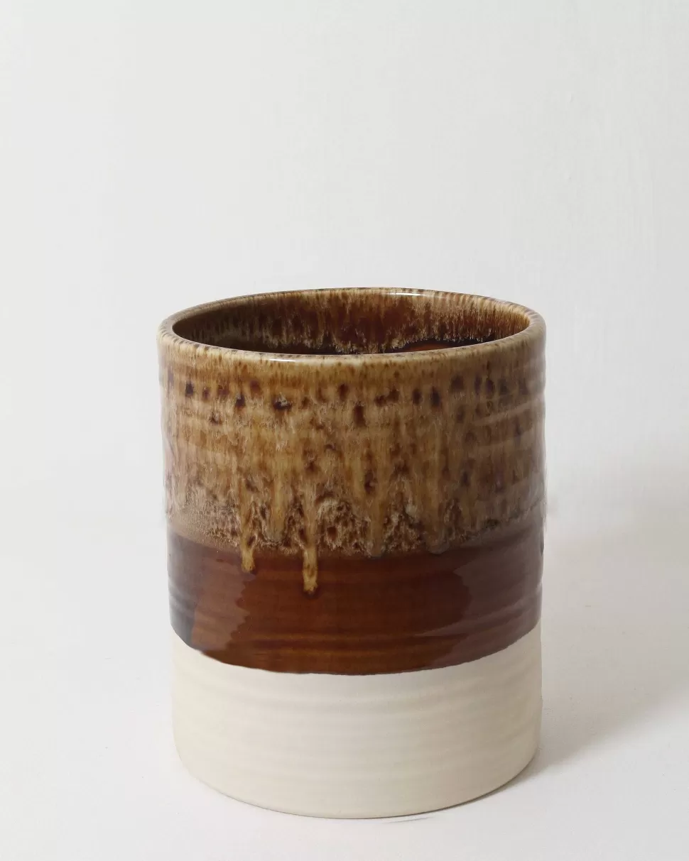 Vases-Robert Gordon Small Tower Vase / Crema