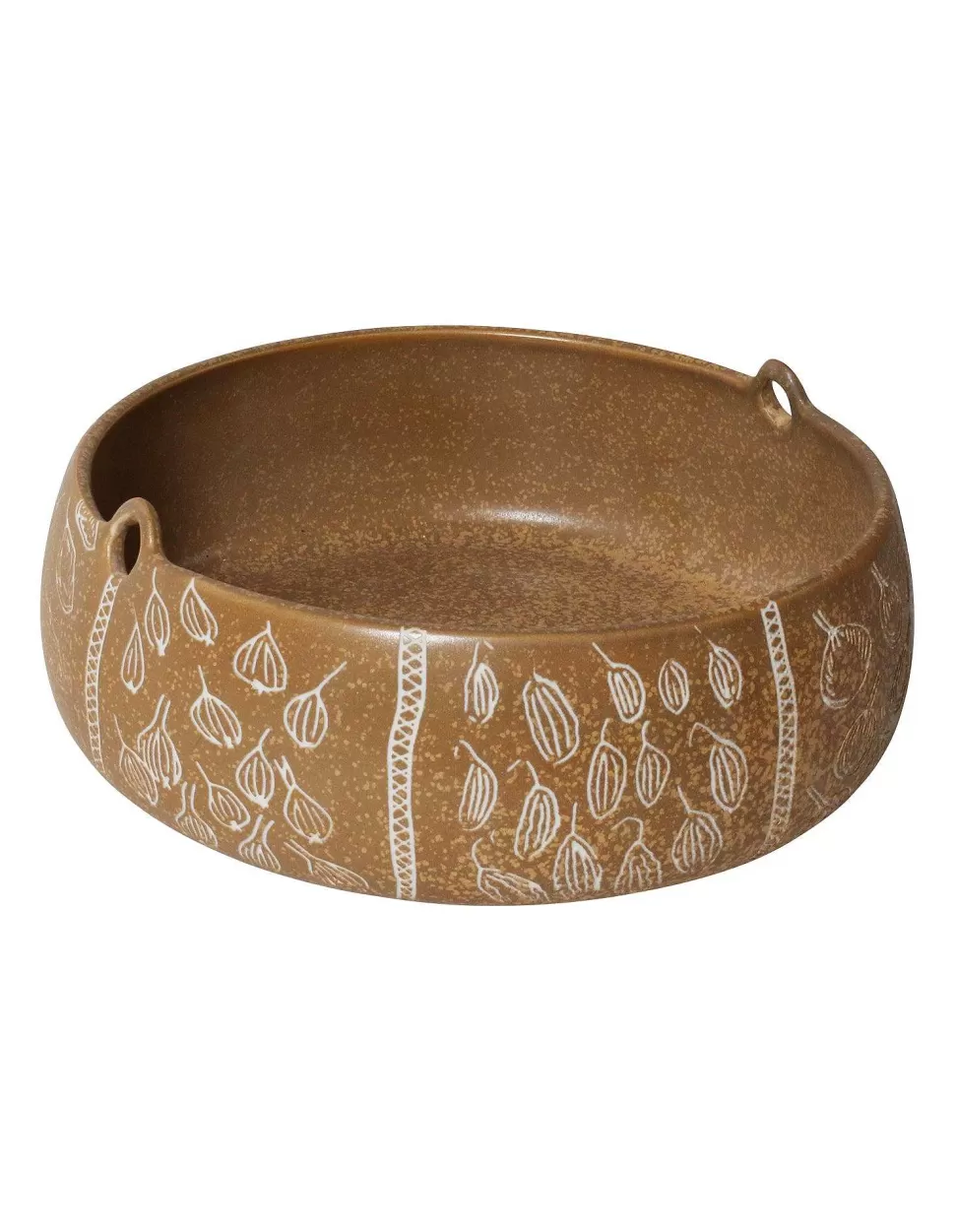Bowls-Robert Gordon Tan Lge Handle Bowl / Rg X Juluwarlu